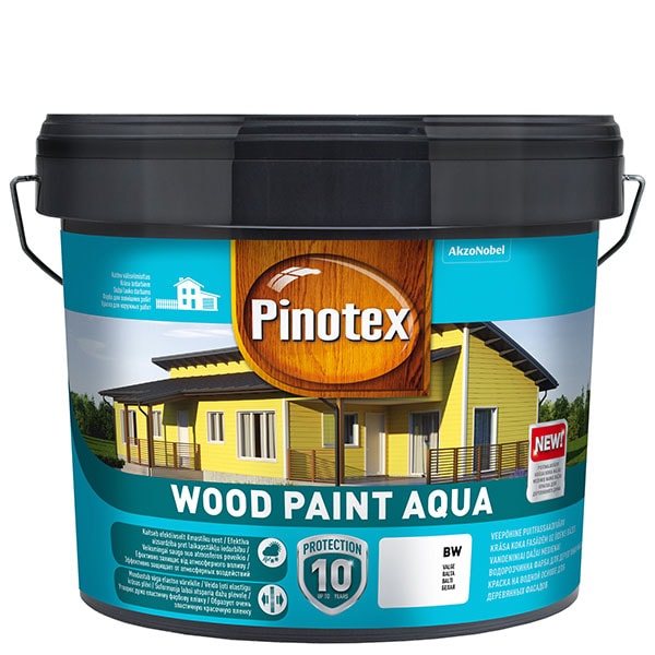 PINOTEX Wood Paint AQUA - tumši brūns 9l